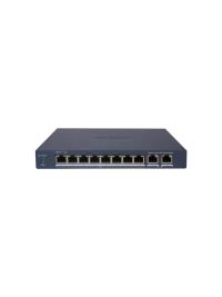 HIKVISION DS-3E1510P-EI/M 8 Port Gigabit+2 Port RJ45 Uplink 60W 300 Metre Poe Mesafe Smart Yönetilebilir Switch  8+2 - 3